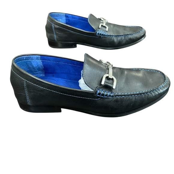 Donald J. Pliner  leather upper rubber sole dress loafers men’s size 10 main image 4